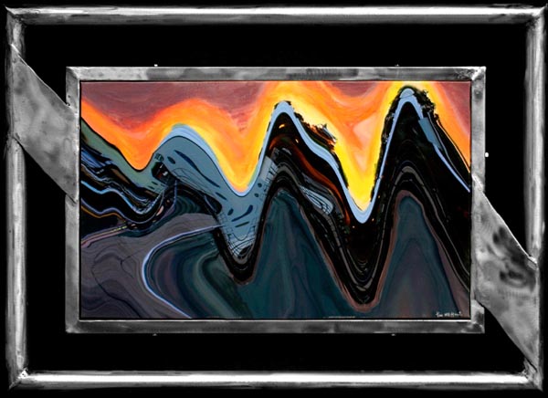 Sunrise Waves (Metal Frame)