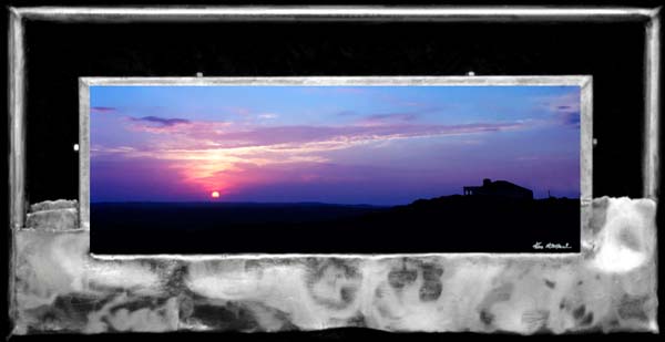 Sunset From County Line (Metal Frame)