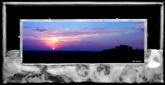 Sunset From County Line (Metal Frame)