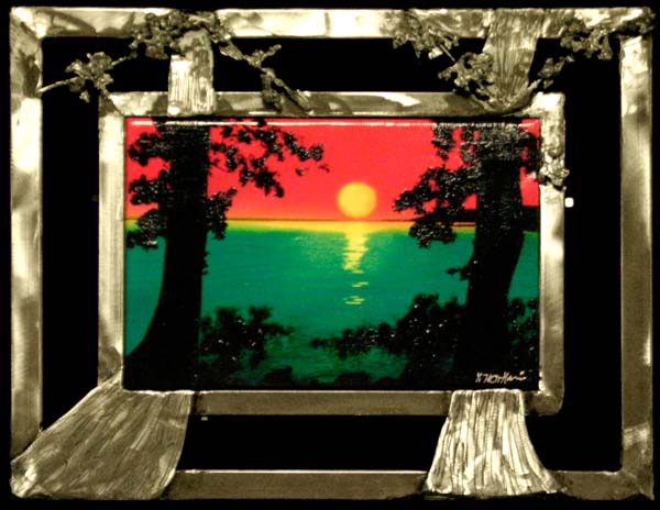 Sunset Over the Lake